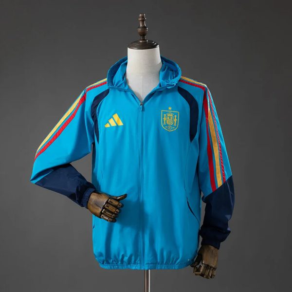 2026 Spain Blue Windbreaker