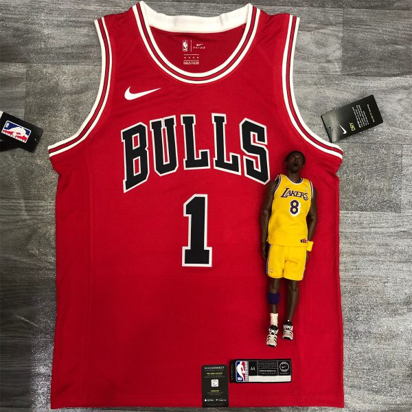 NBA Chicago Bulls Round neck Red Jersey ROSE#1 S-XXL