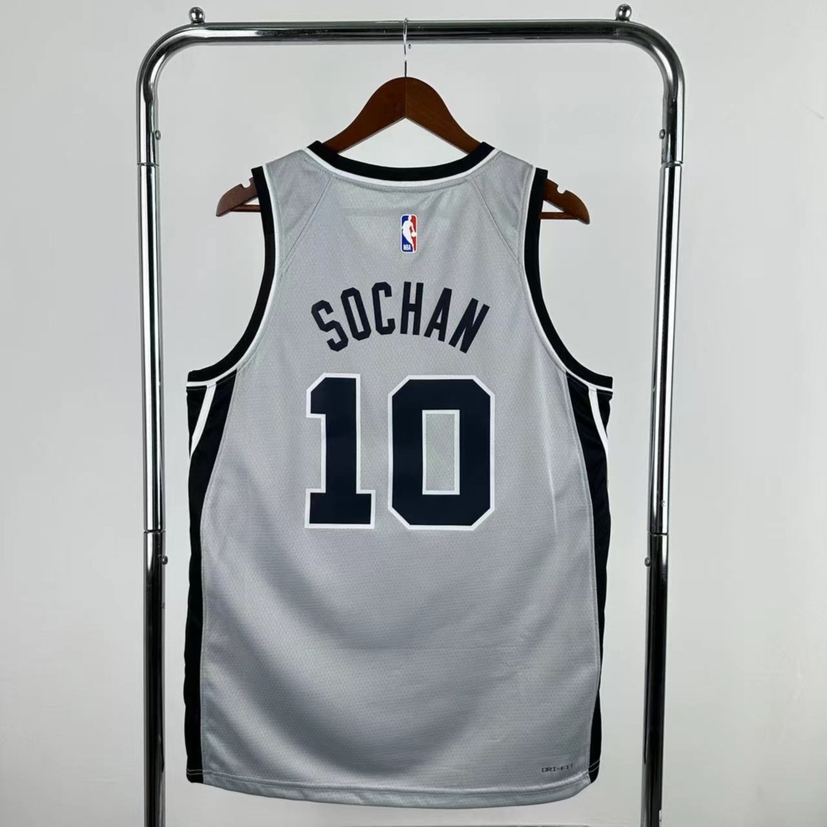 NBA 2026 San Antonio Spurs Grey jersey SOCHAN#10