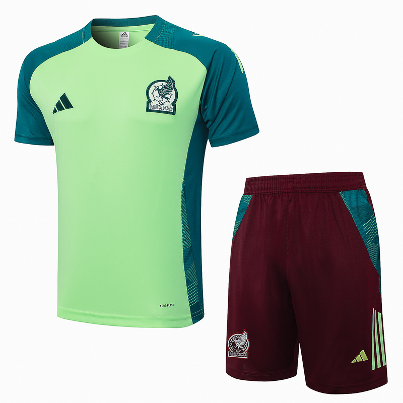 24/25 Mexico Green Training Set Shirt and Shorts