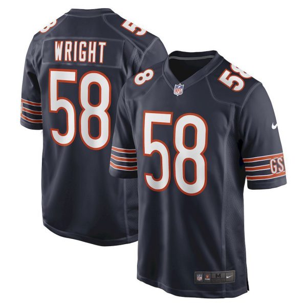 NFL Chicago Bears Jeysey WRIGHT # 58