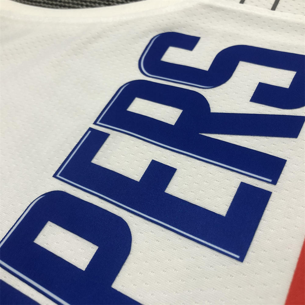 NBA Los Angeles Clippers V-Neck White Anniversary Jersey LEONARD#2 S-XXL