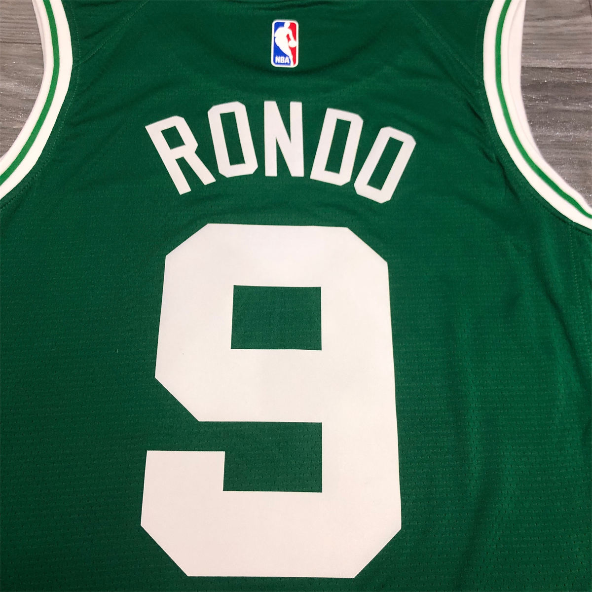 NBA Boston Celtics round neck Retro Green Jersey Rondo#9 S-XXL