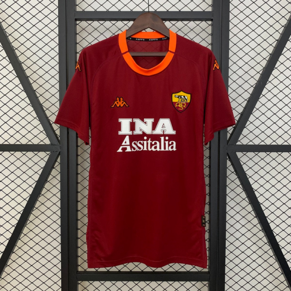 Retro 00/01 Roma Home jersey Fan Version