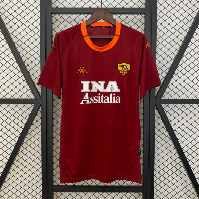 Retro 00/01 Roma Home jersey Fan Version