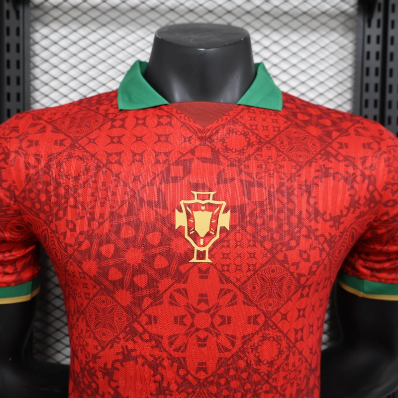 25/26 Portugal Anniversary Edition red jersey Player Version