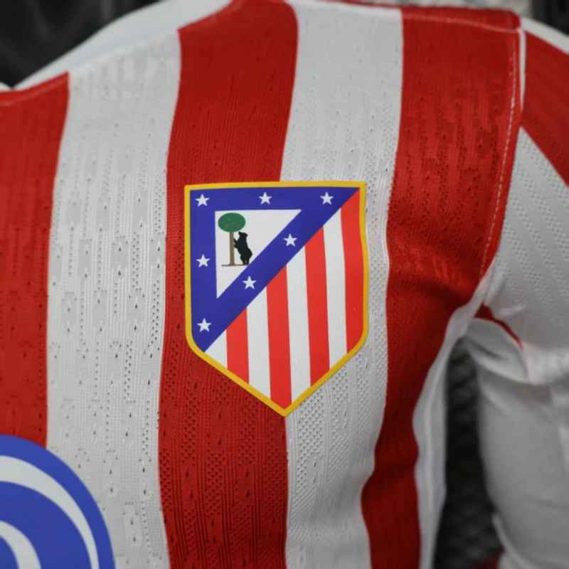 2025/26 Atletico Madrid home Long Sleeve Jersey Player Version