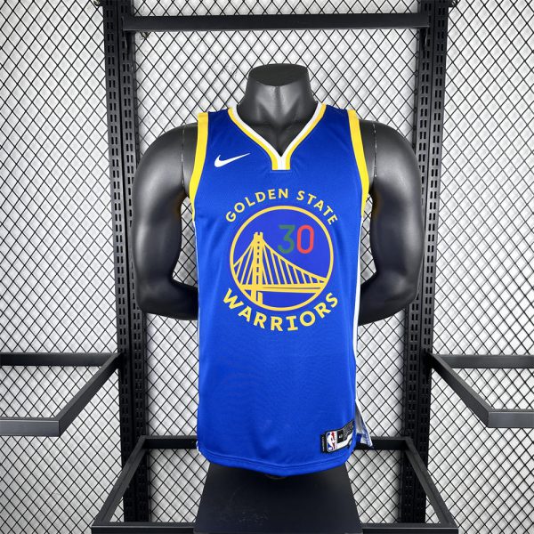 NBA Golden State Warriors V-Neck Mexico Edition Blue Jersey CURRY#30 S-XXL