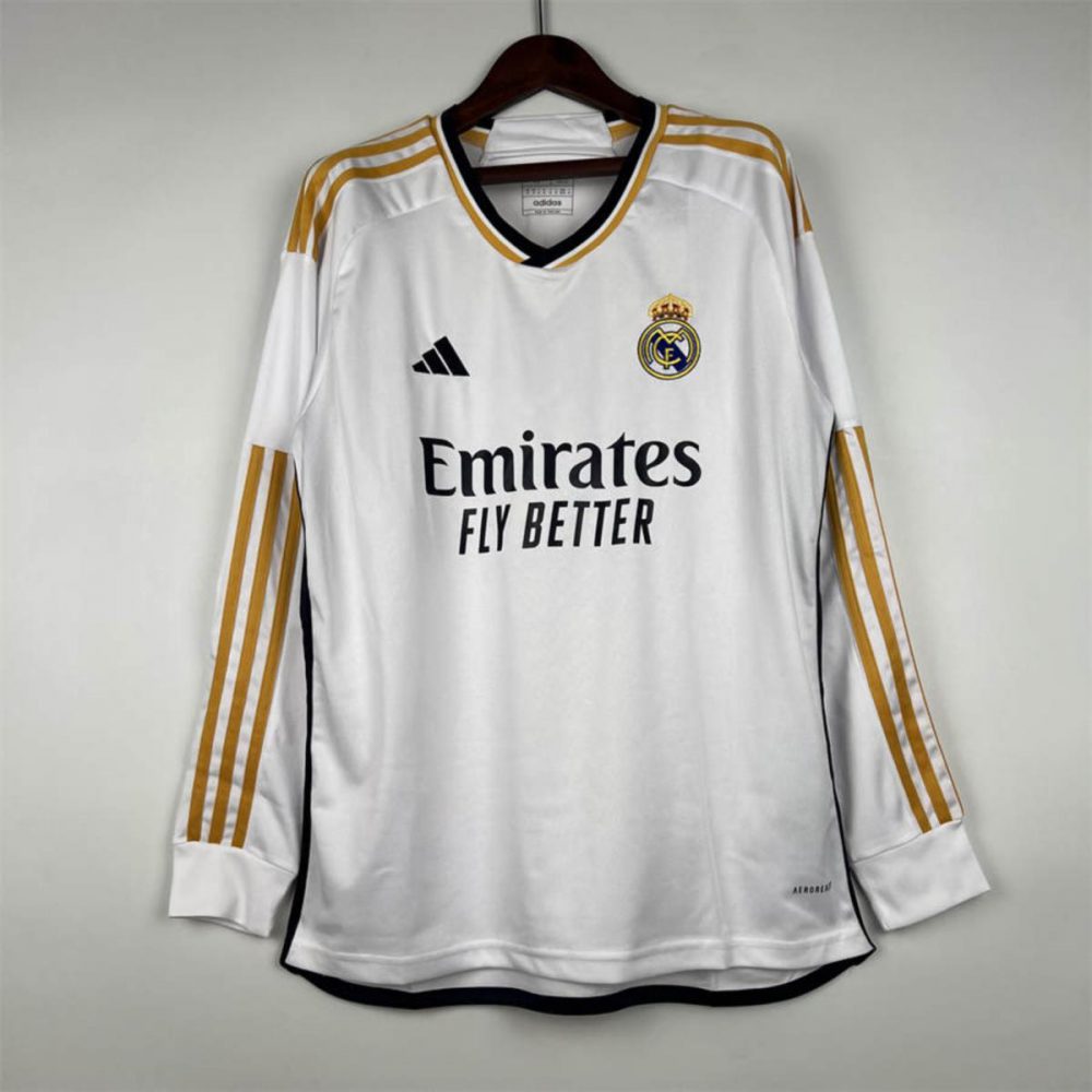 23/24 Real Madrid Home Long Sleeve jersey Fan Version