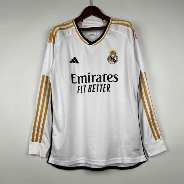 23/24 Real Madrid Home Long Sleeve jersey Fan Version