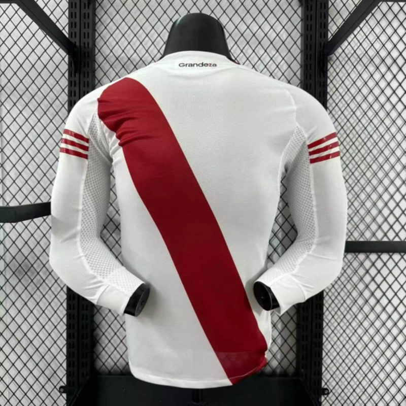 2025/26 River Plate Home Long Sleeve Jersey Player Version