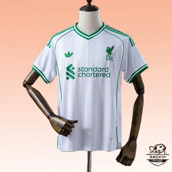 2025/26 Liverpool Pre-Match Training White Jersey Fan Version