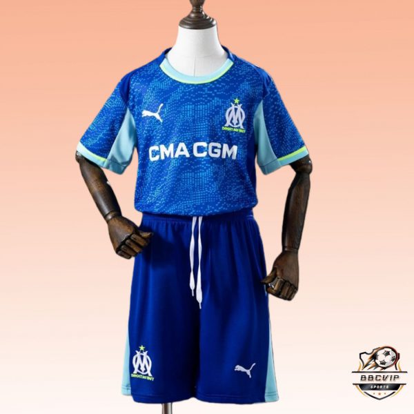 2025/26 Marseille Second Away jersey kids Kits size: 16-28
