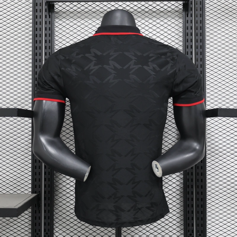 2025/26 Manchester United Co branded POLO Black jersey Player Version