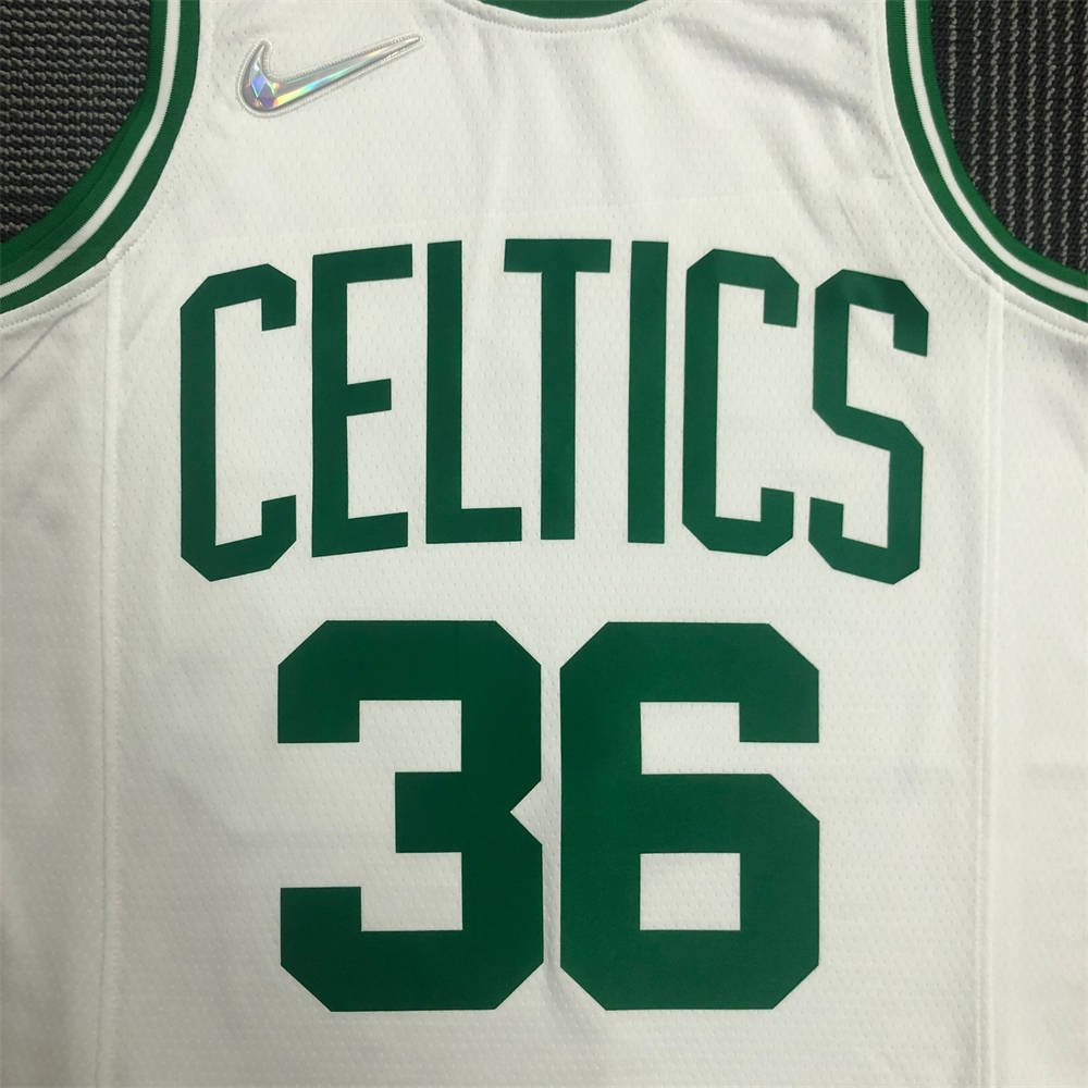 NBA Boston Celtics Round Neck 75th anniversary White Jersey SMART#36 S-XXL