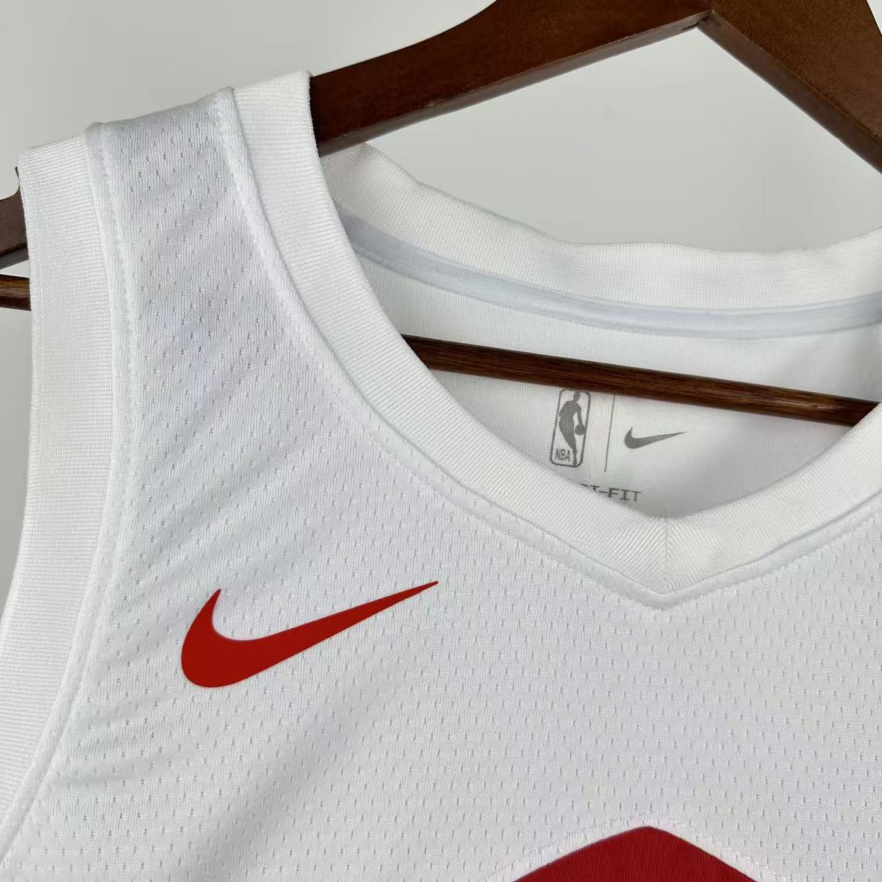 NBA Toronto Raptors V-Neck White Jersey INGRAM#3