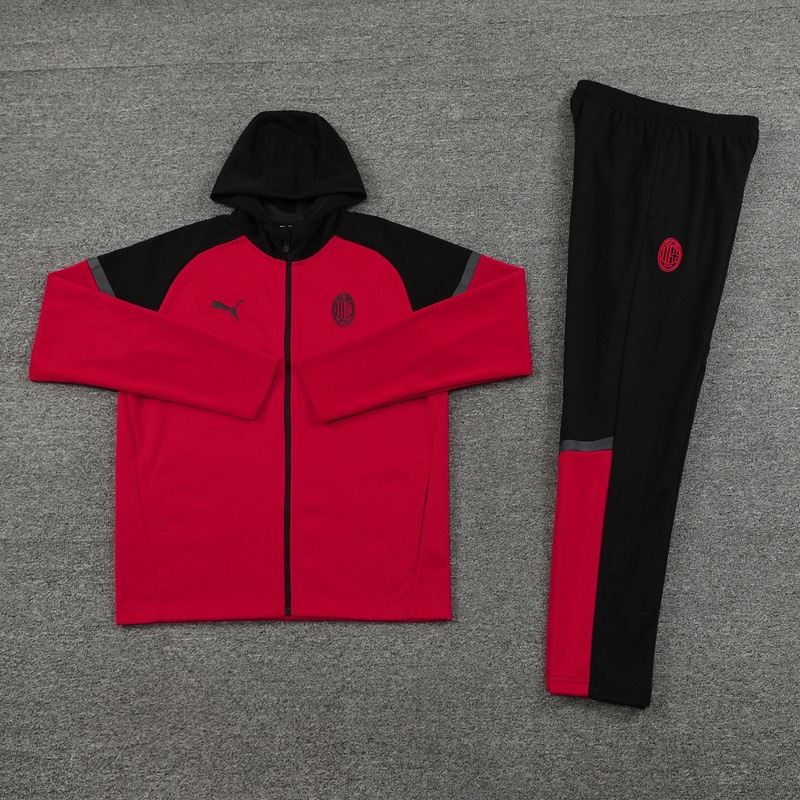 2024 AC Milan Royal Blue Hoodie Jacket Kit Set Football Team Shirt Sports Fashion
