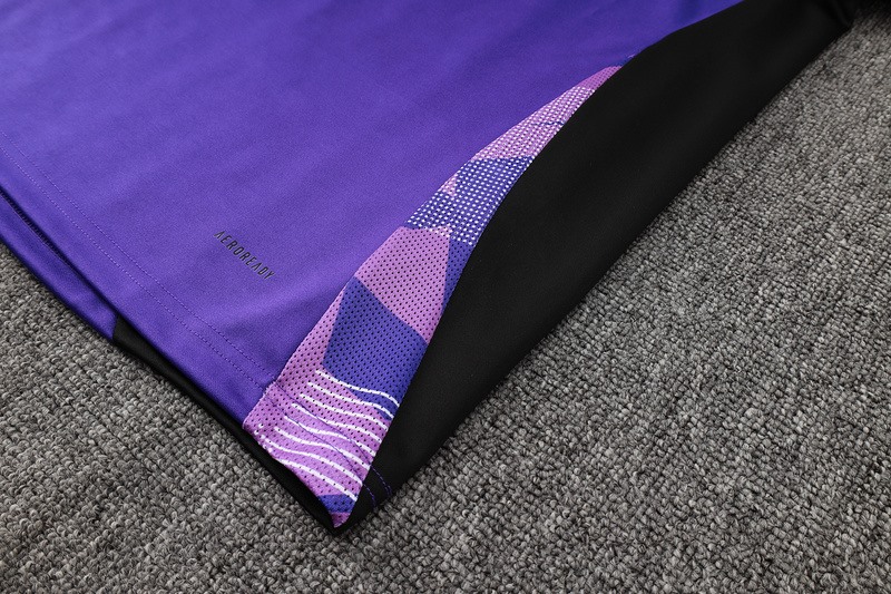 24/25 Germany Purple Long-sleeved half-pull training kit Football team kit