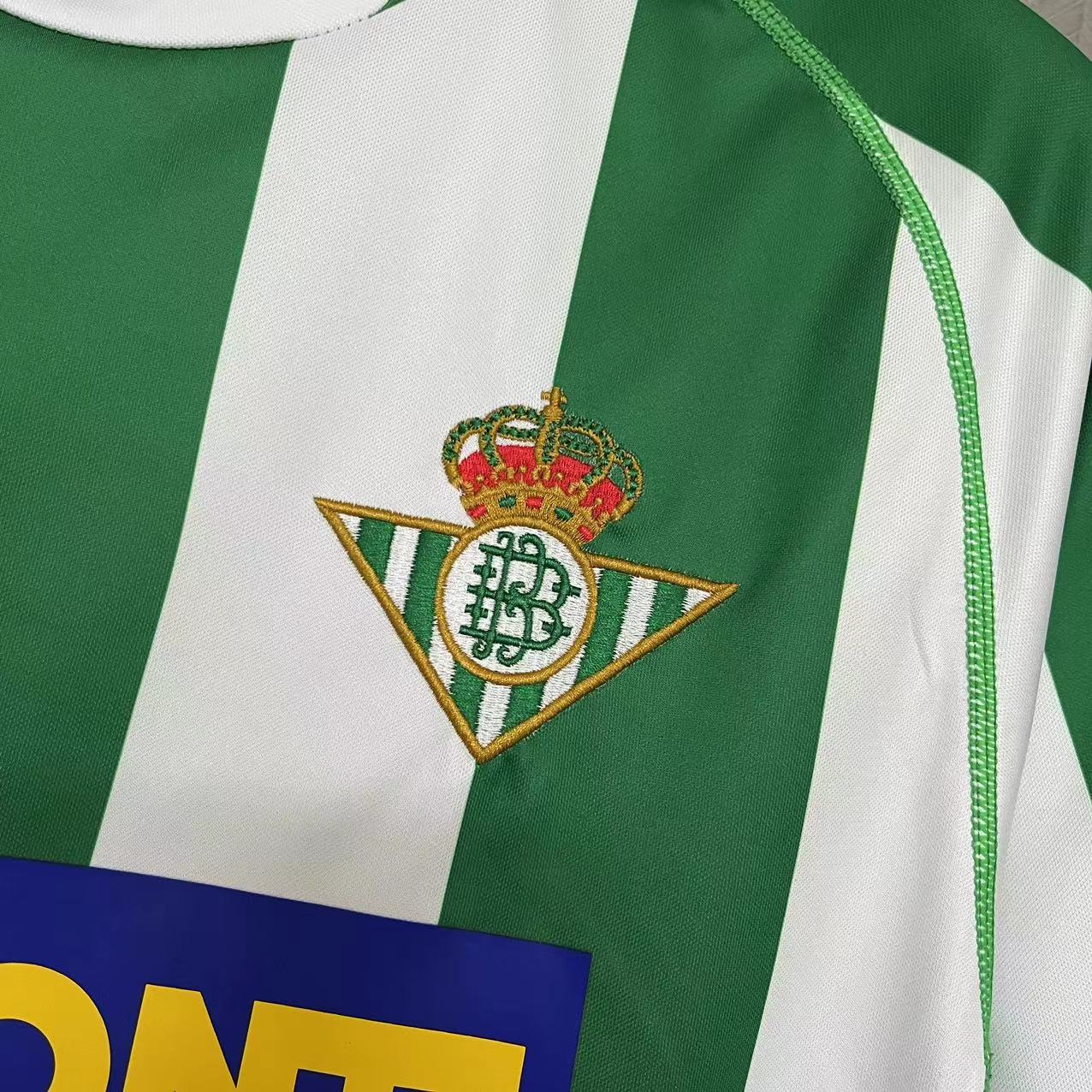 Retro Real Betis 01/02 Home jersey Fan Version