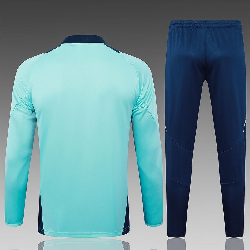 24/25 Manchester United Green Long-sleeved half-pull training kit Football team kit