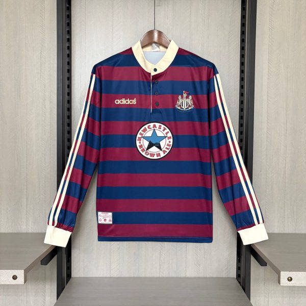Retro Newcastle United 1995/96 Long Sleeve Away jersey Fan Version
