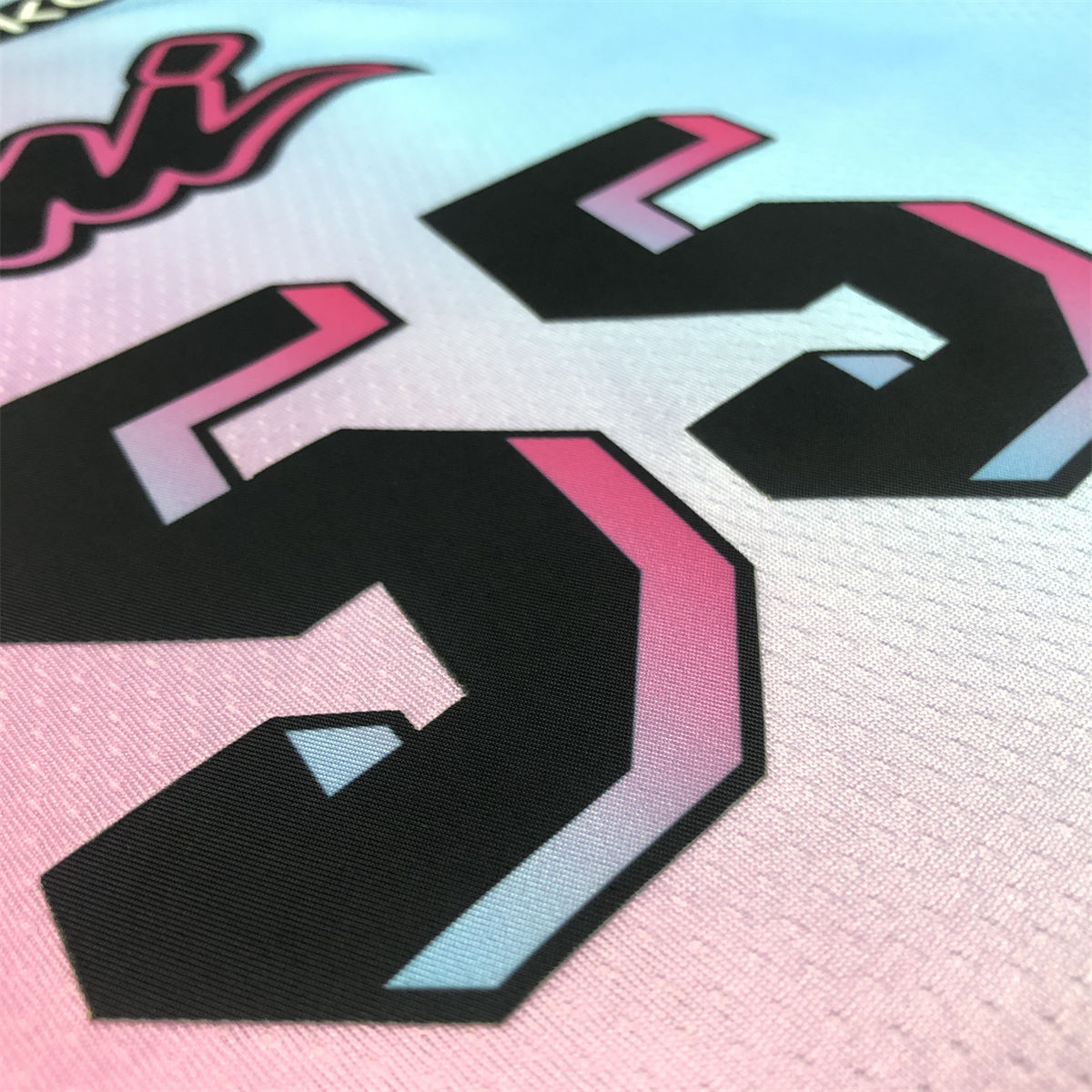 NBA Miami Hearts round neck Gradient Jersey ROBINSON#55 S-XXL