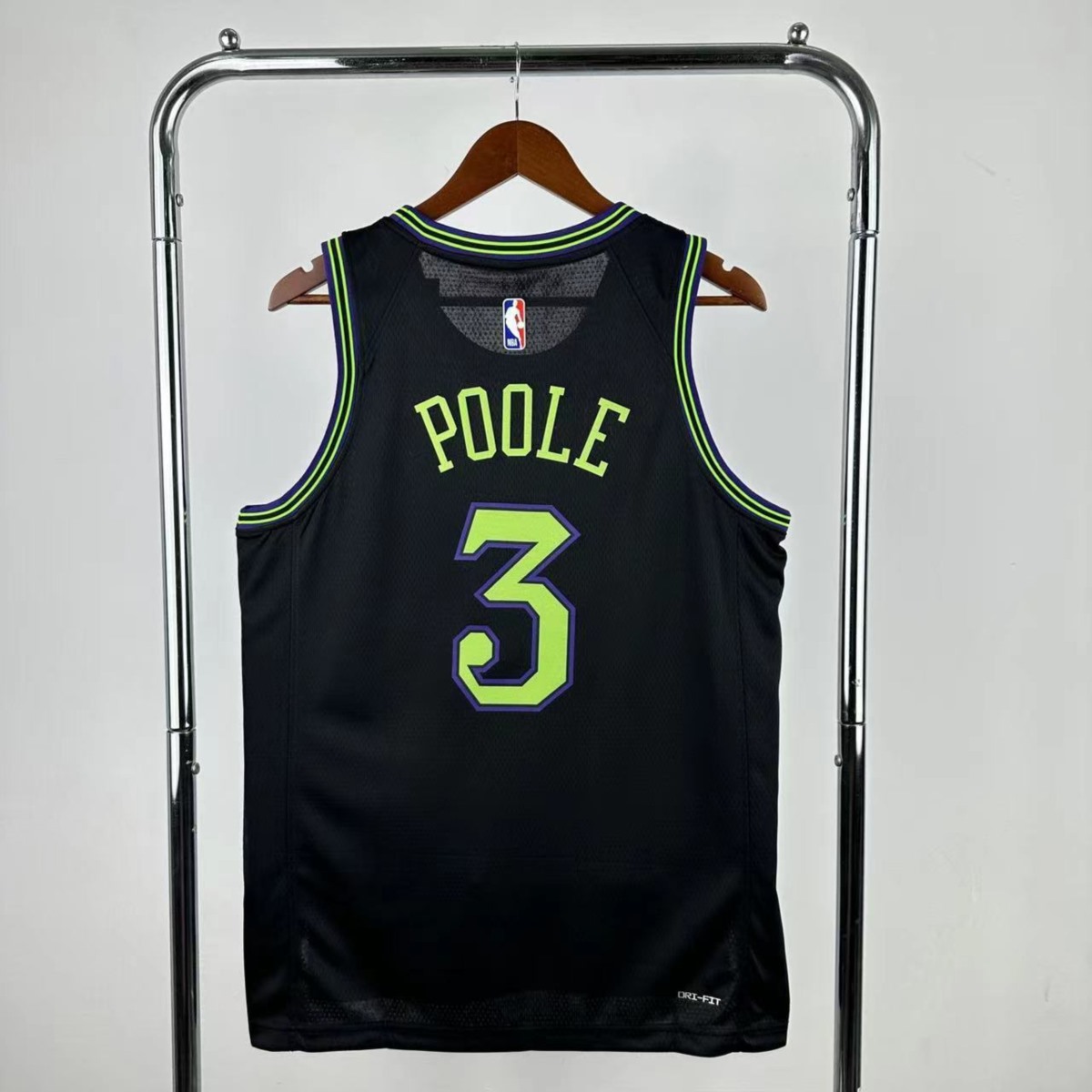 NBA New Orleans Pelicans 2024 City Edition Round Neck Black jersey POOLE#3 S-XXL