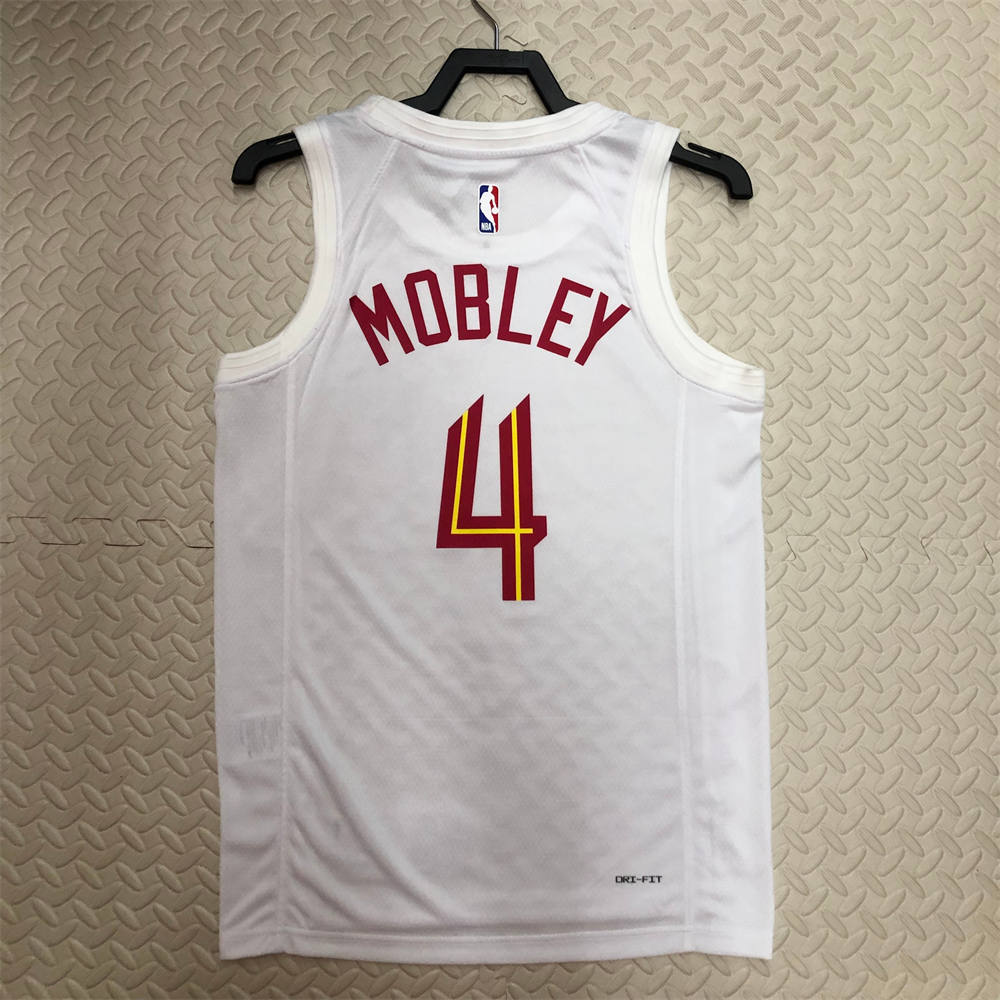 NBA Cleverland Cavaliers Round Neck White jersey MOBLEY#4 S-XXL