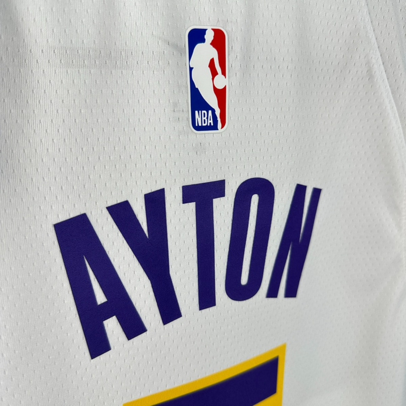 NBA Los Angeles Lakers AYTON#5 2022/23 White Association Edition Swingman Jersey S-XXL