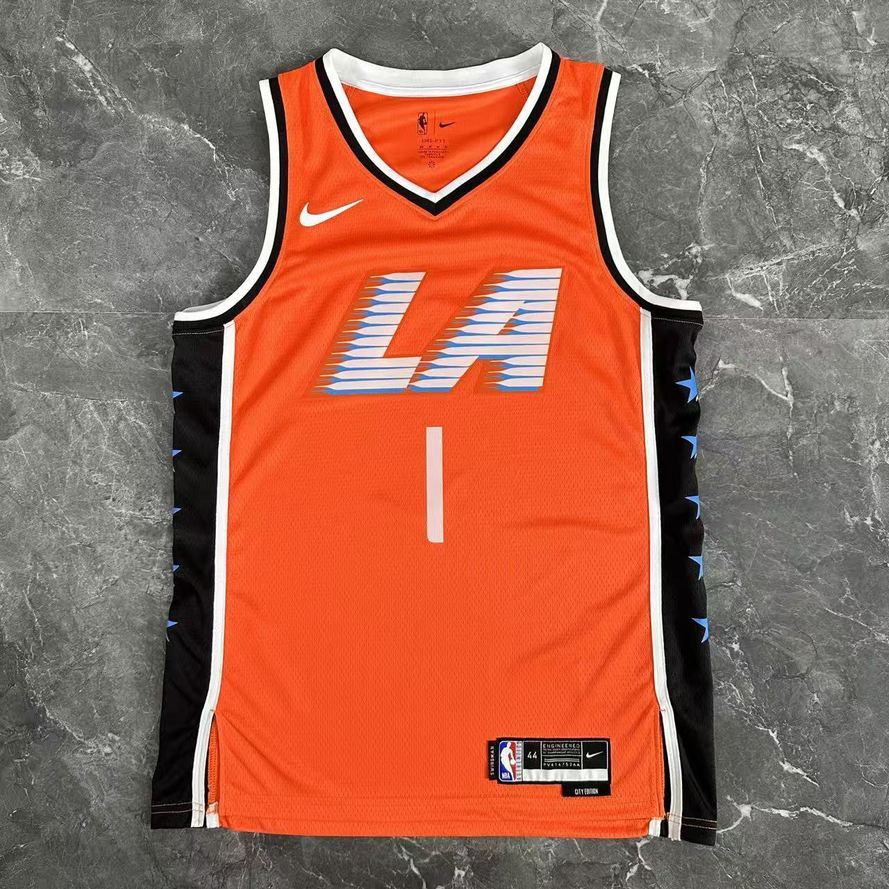 NBA 2026 Los Angeles Clippers City Edition Orange Jersey HARDEN#1