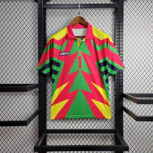 Retro Mexico 1998 World Cup Goalkeeper Green jersey Fan Version CAMPOS Number 1