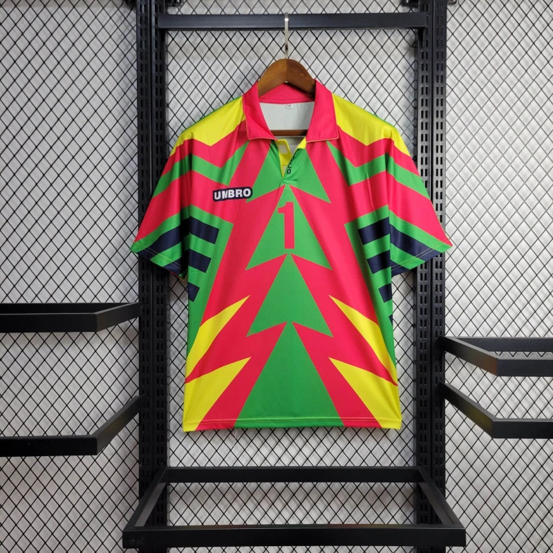 Retro Mexico 1998 World Cup Goalkeeper Green jersey Fan Version CAMPOS Number 1