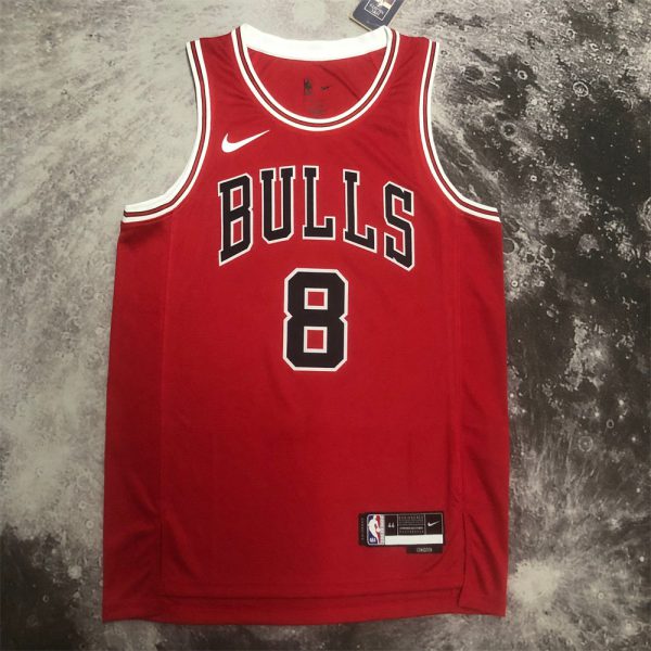 NBA Chicago Bulls LAVINE#8 2022/23 Red Icon Edition Swingman Jersey S-XXL