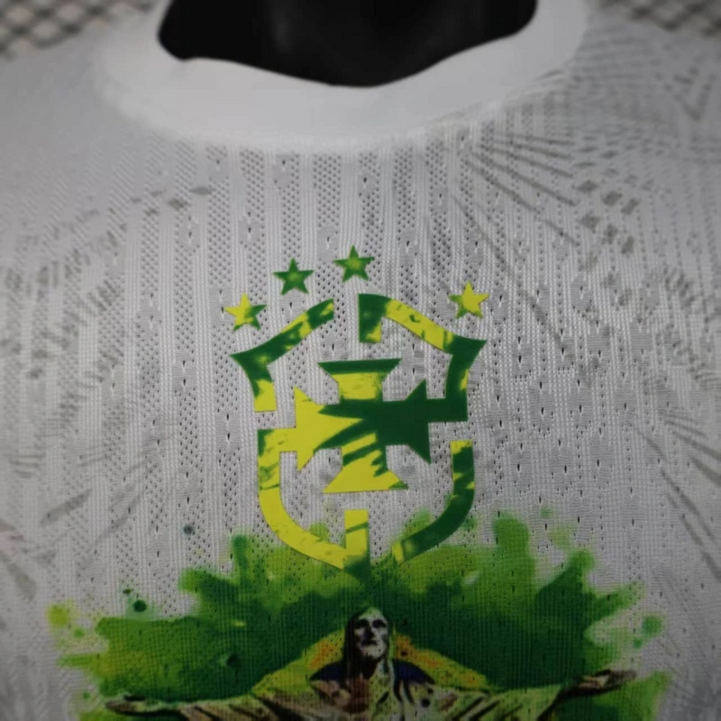 2025/26 Brazil Jesus Special Edition White Jersey Player Version