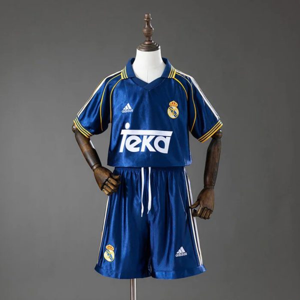 Retro Real Madrid 1998/2000 Second Away Kid Kits
