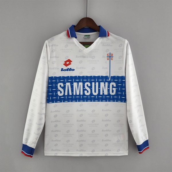 Retro Deportivo Universidad Católica 1996 Third Away Long Sleeve jersey Fan Version