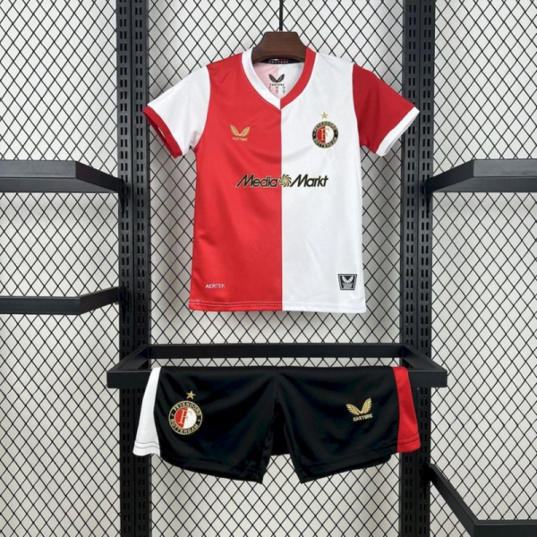 2025/26 Feyenoord Rotterdam Home jersey kids Kits size: 16-28