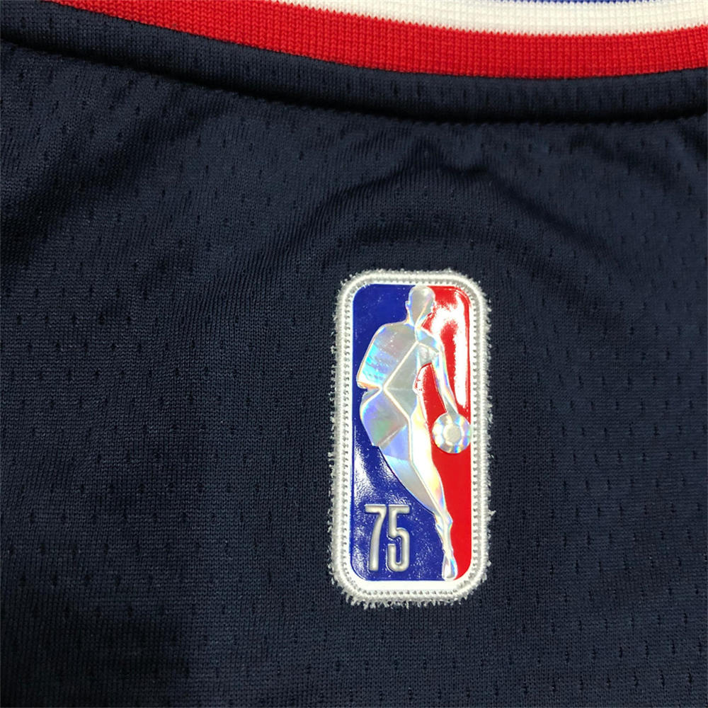 NBA Philadelphia 76ers Round Neck Black 75th Anniversary CURRY#31 Jersey S-XXL