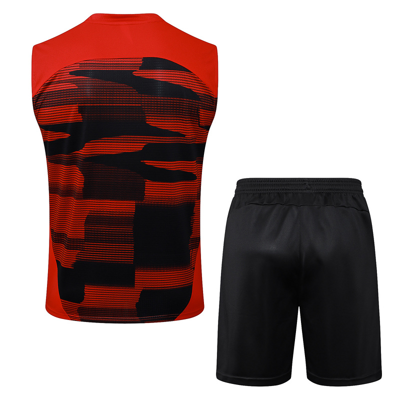 24/25 AC Milan Red Black Training Set Shirt and Shorts