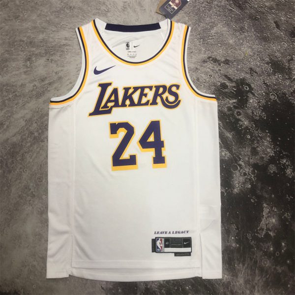 NBA Los Angeles Lakers Kobe Bryant#24 2022/23 White Association Edition Swingman Jersey S-XXL