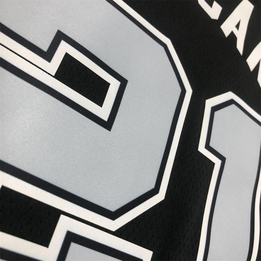 NBA San Antonio Spurs V-Neck Black jersey DUNCAN#21 S-XXL