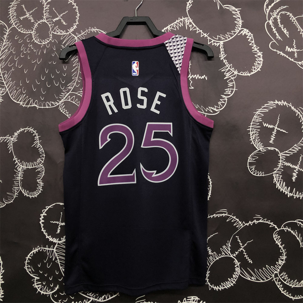 NBA Minnesota Timberwolves V-Neck Black Jersey S-XXL