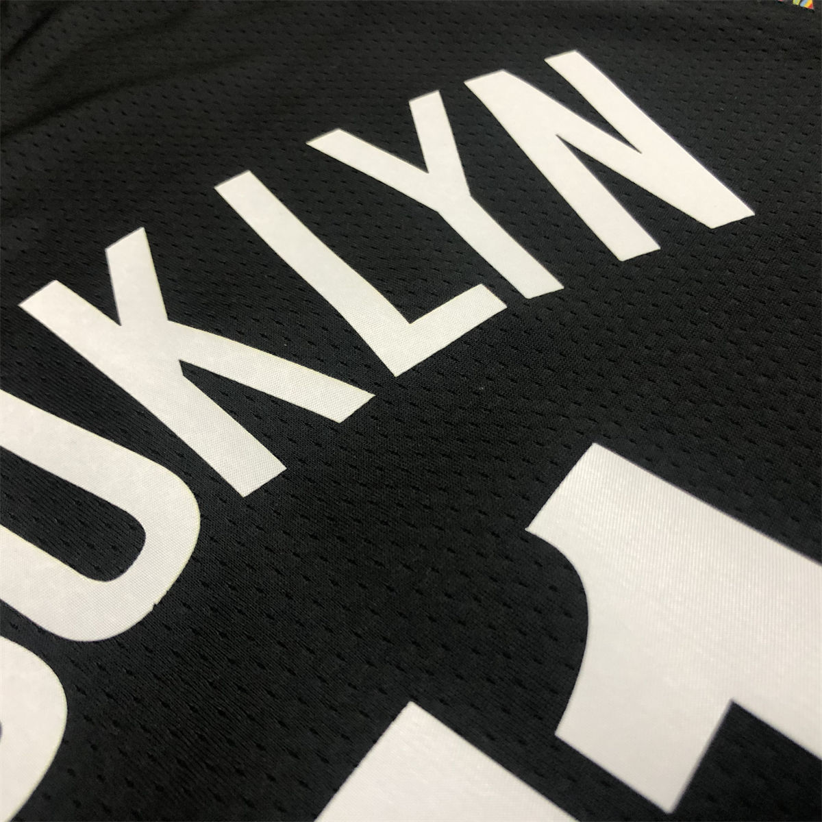 NBA Brooklyn Nets V-Neck Black Jersey DURANT#7 S-XXL