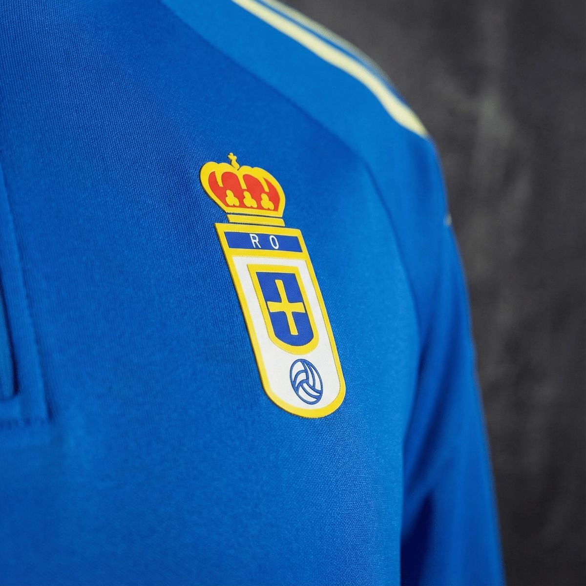 2025/26 Real Oviedo Half-Pull long Sleeve Blue Hoodie