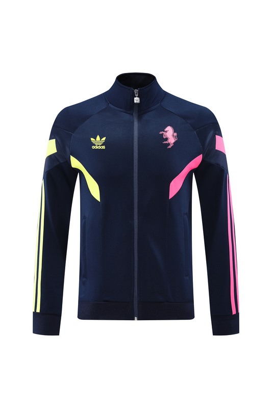 2024 Juventus Royal Blue Jacket Training Suit Set Football Team Shirt Sports Fashion