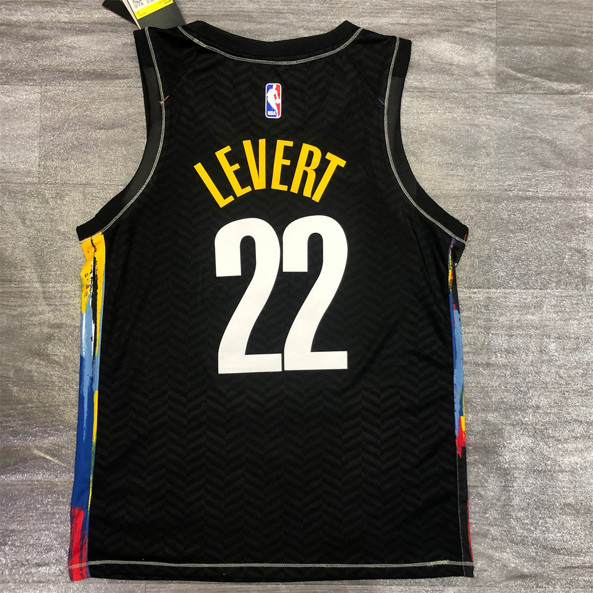 NBA Brooklyn Nets V neck Black Jersey LEVERT#22 S-XXL