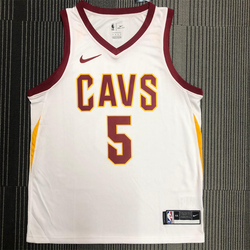 NBA Cleverland Cavaliers V-Neck White jersey SMITH JR.#5 S-XXL