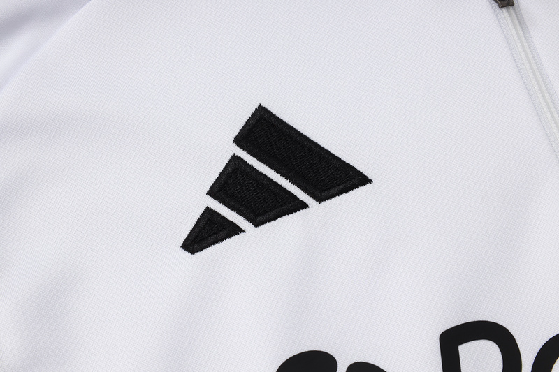 202526 Miami White Long-sleeved half-pull training kit Football team kit