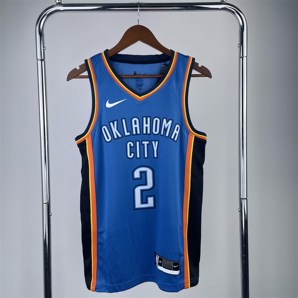 NBA Oklahoma City Thunder Jersey GILGEOUS-ALEXANDER#2 S-XXL