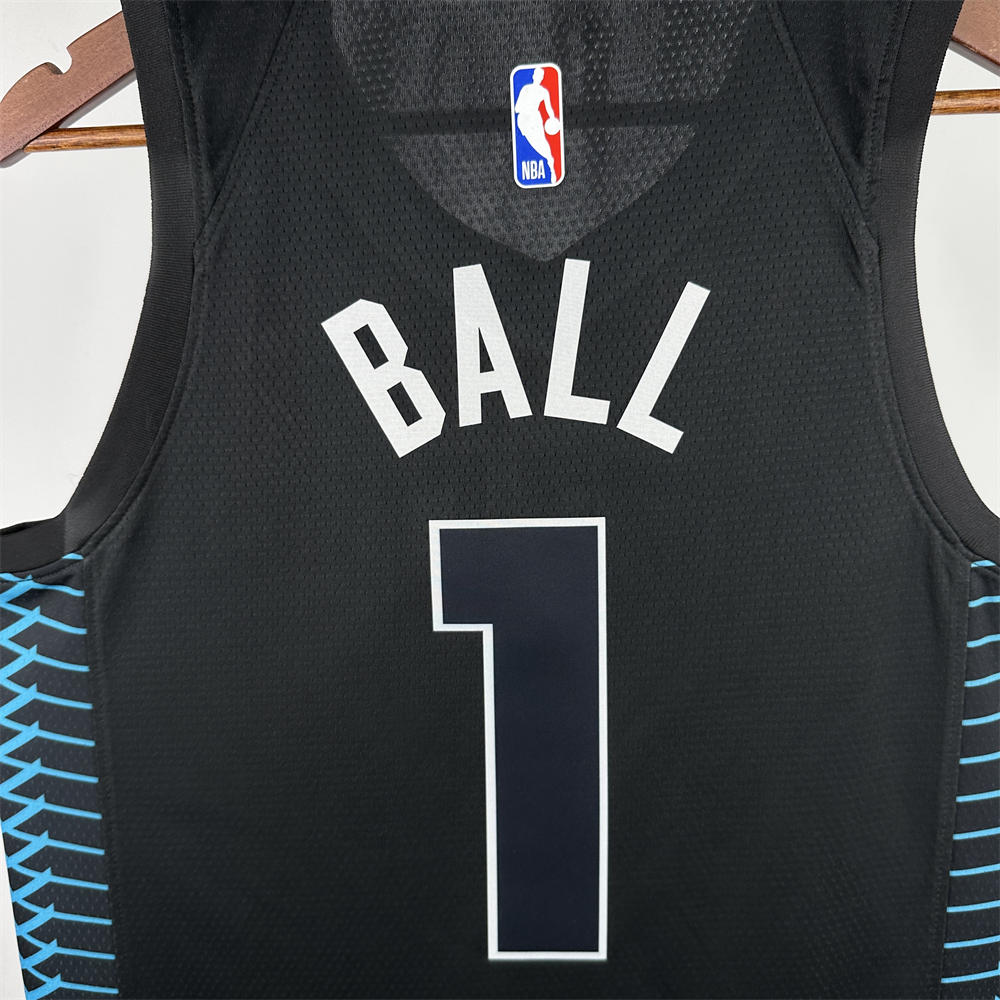 NBA Charlotte Hornets BALL#1 2018 White City Edition Swingman Jersey S-XXL